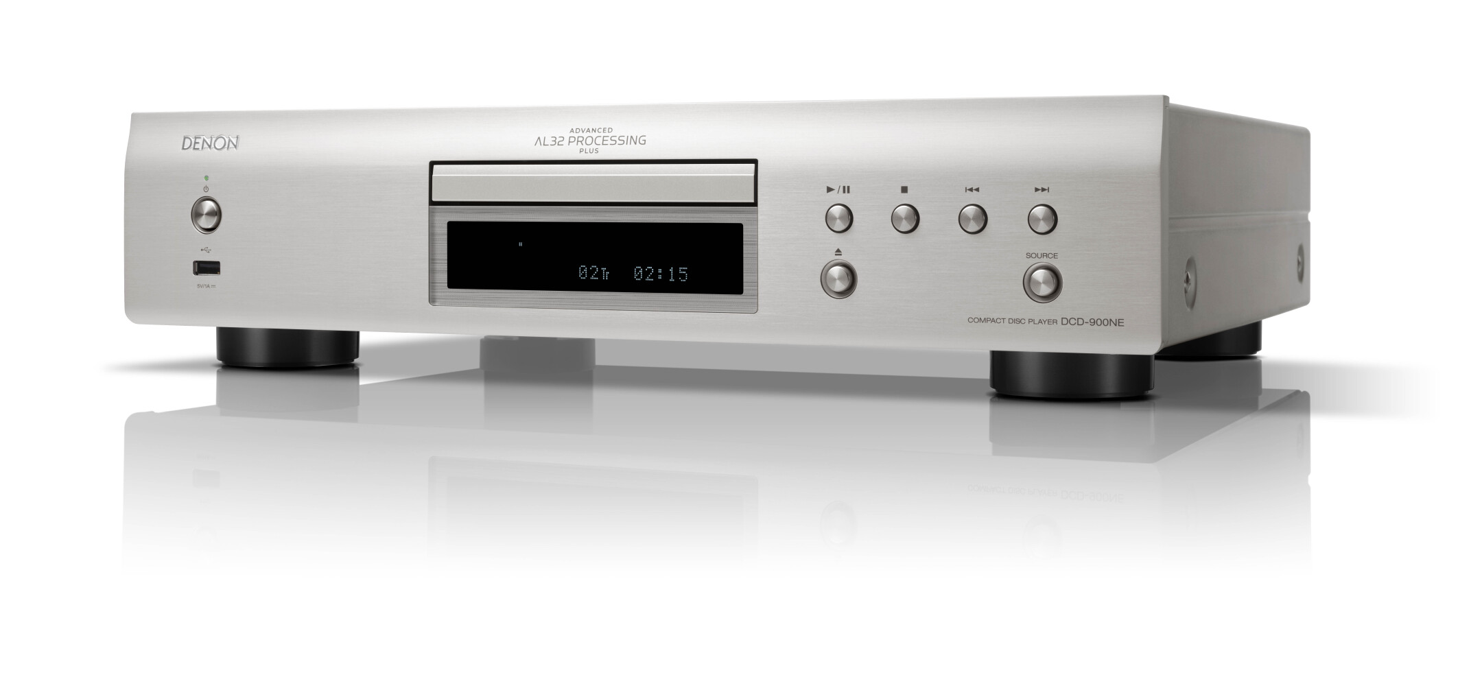 Denon-DCD-900NE-CD-Player-Front-USB-Hi-Res-Audio-Silber