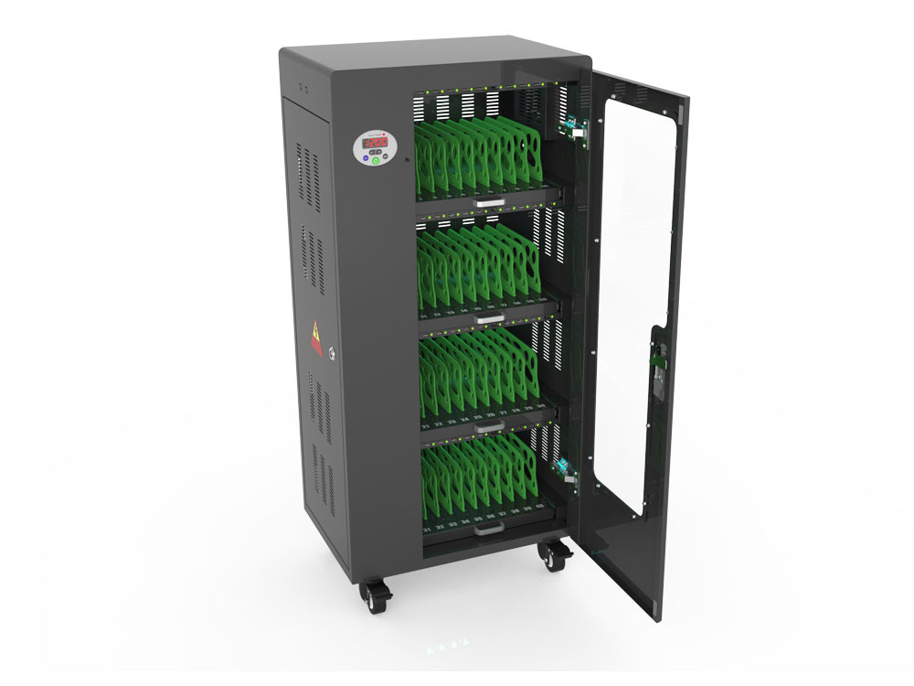 Good-Connections-R-ANTARES-T40S-Tablet-Ladewagen-UV-C-Desinfektion-Sync-Funktion-schwarz