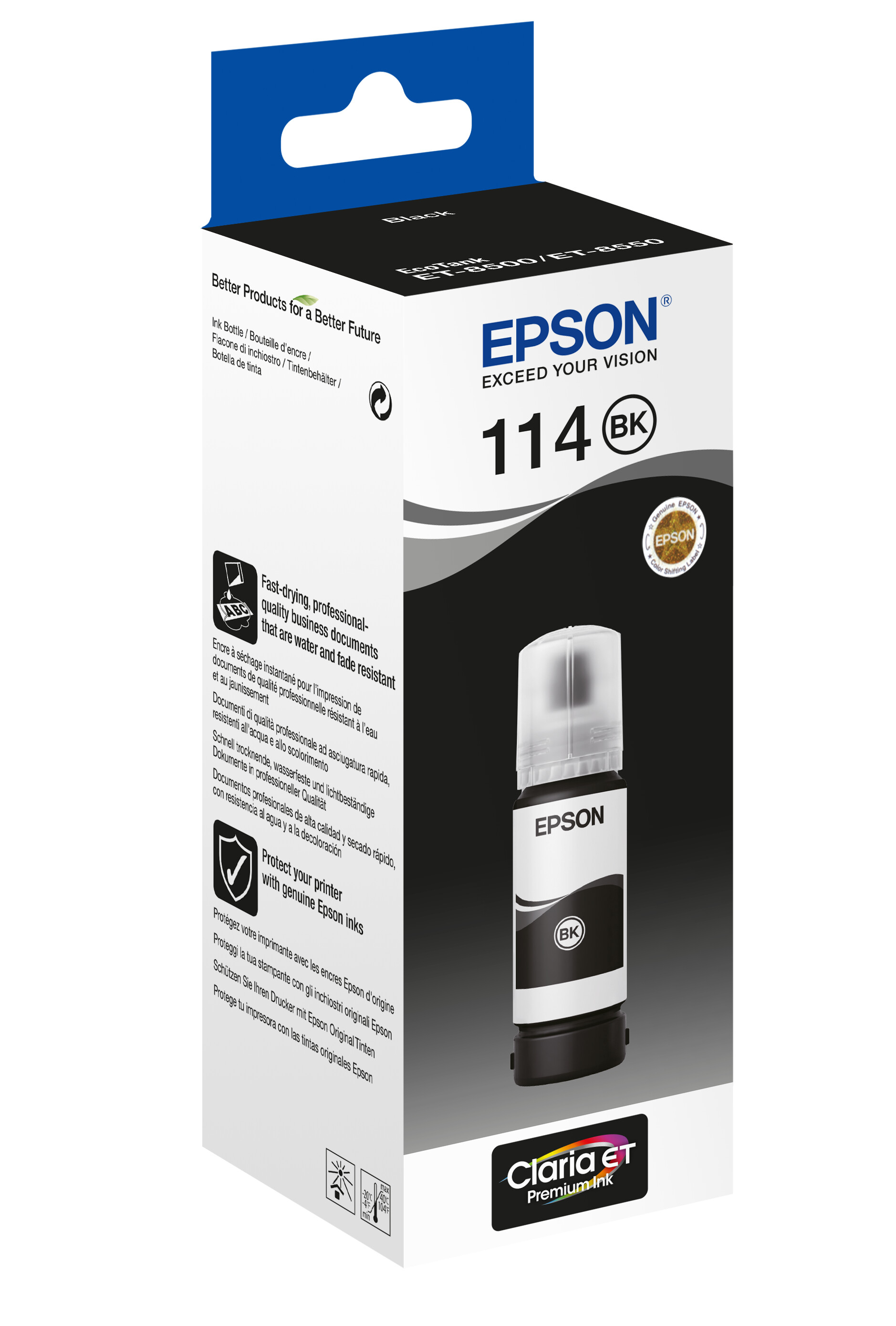 EPSON Ink/114 EcoTank Pigment Black ink bottle