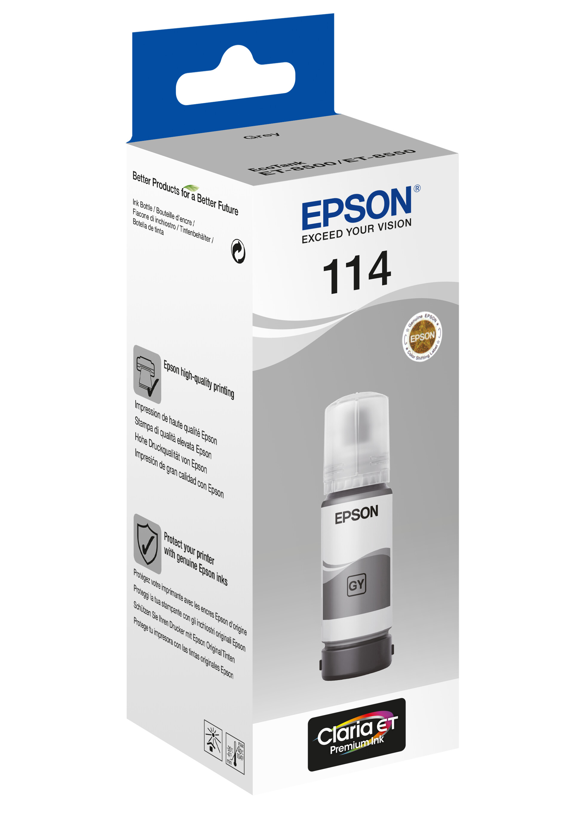 EPSON Ink/114 EcoTank Grey ink bottle