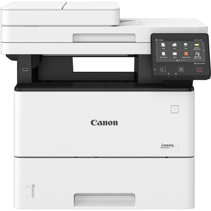 Canon-i-SENSYS-MF553dw-4-in-1-Schwarzweiss-Multifunktionsdrucker-weiss