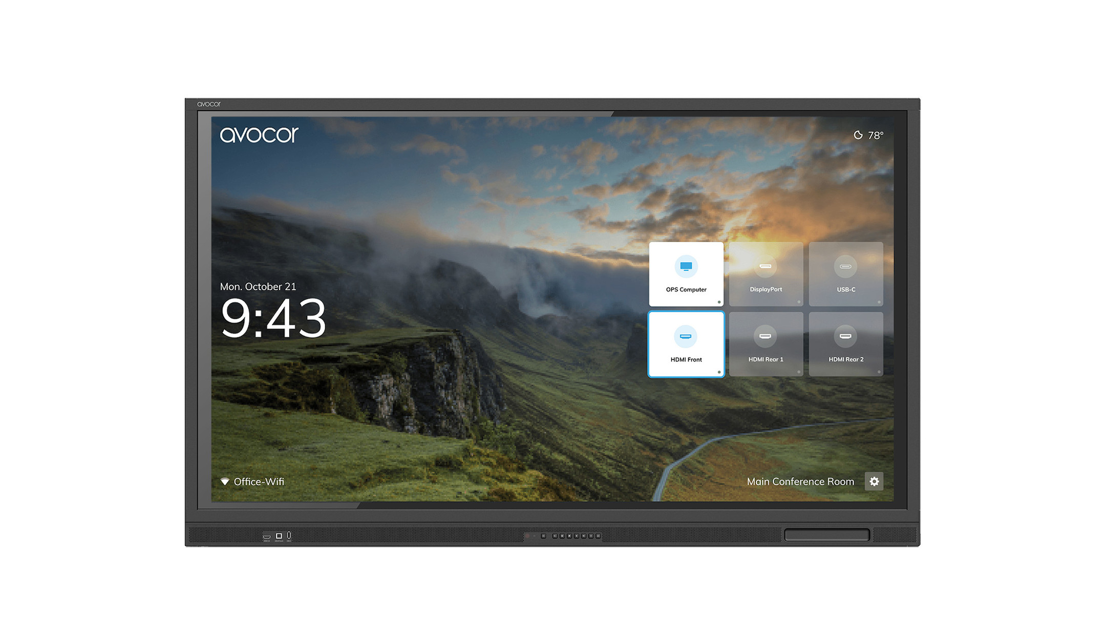 Avocor-E-Series-interaktives-86-Touch-Display