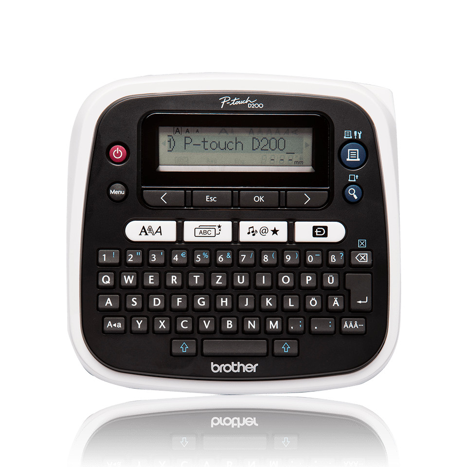 Brother-P-touch-PT-D200BWVP-Beschriftungsgerat-inkl-Netzadapter-Hartschalenkoffer