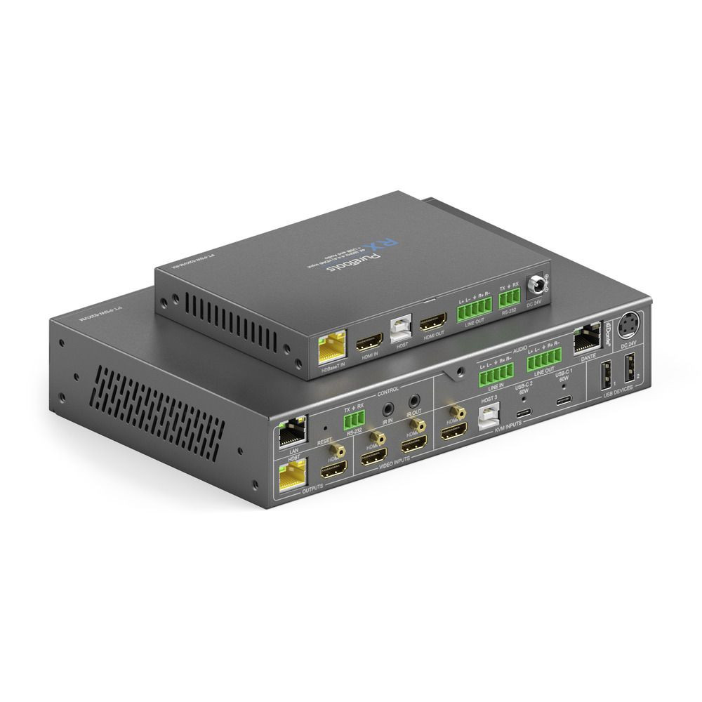 Purelink-18Gbps-USB-C-KVM-Switcher-mit-Dante-und-Multiview-4K-60Hz-4-4-4-uber-USBC-HDMI-USB-inkl-Multiview-und-Dante