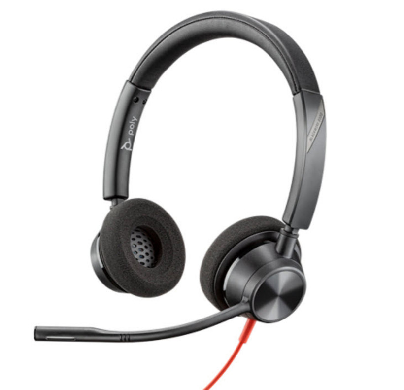 Poly-Blackwire-3320-BW3320-M-Bedrade-MS-stereo-headset-met-USB-C-certificering-voor-Microsoft-Teams-headset