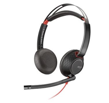 Poly-Blackwire-5220-Schnurgebundenes-Stereo-Headset-mit-USB-A