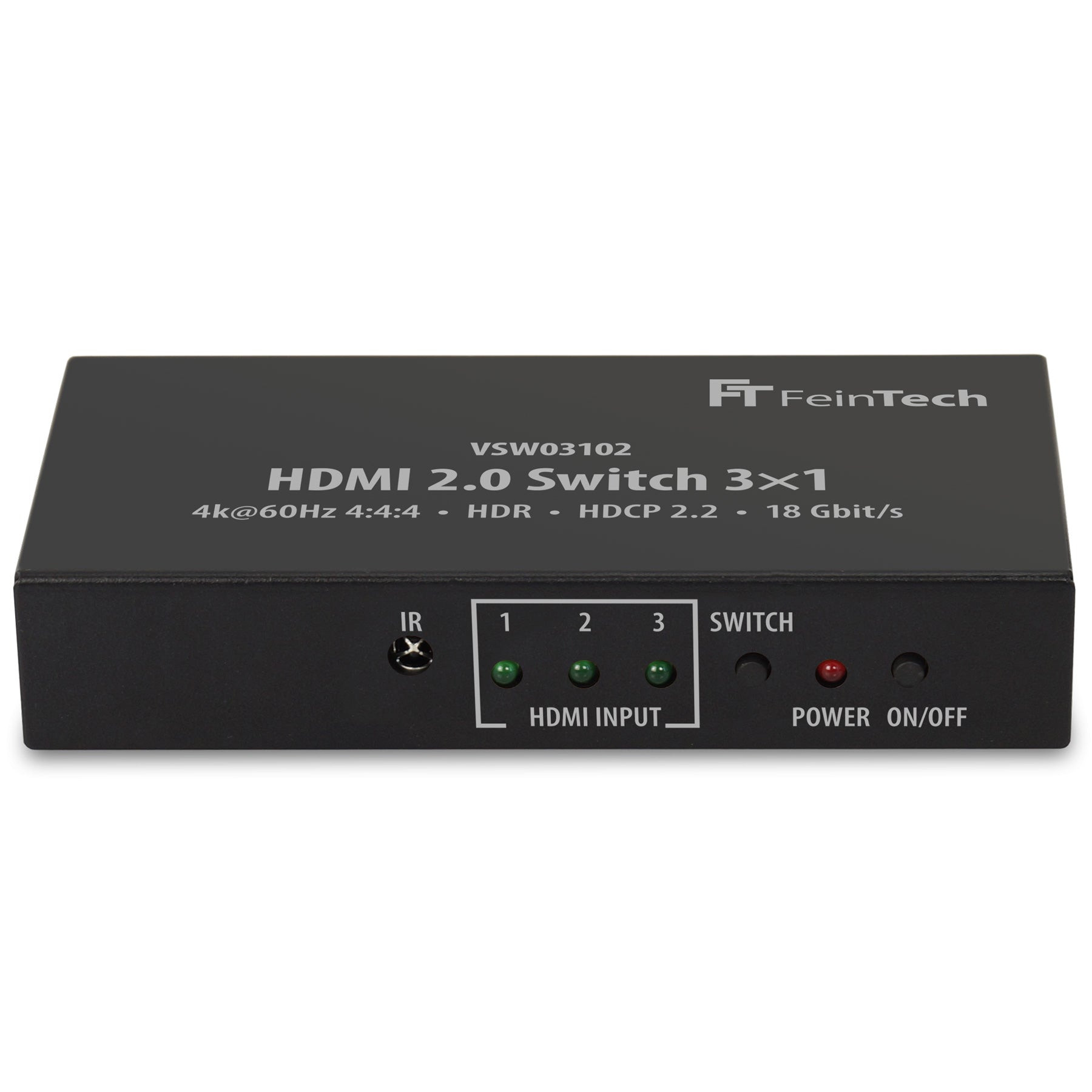 FeinTech-VSW03102-HDMI-switch-3-In-1-Uit-4K-60Hz-Automatisch-Schakelen