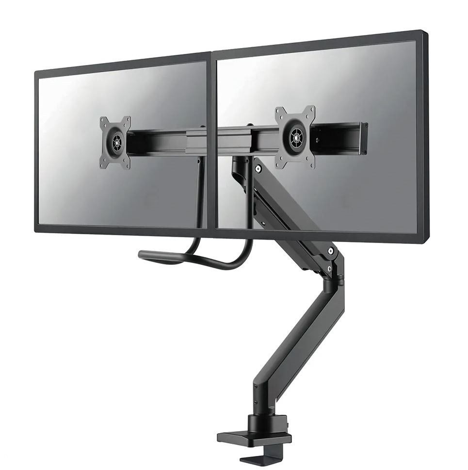 Neomounts-NM-D775DXBLACK-bureausteun-voor-twee-flatscreens-tot-32-8-kg-per-scherm