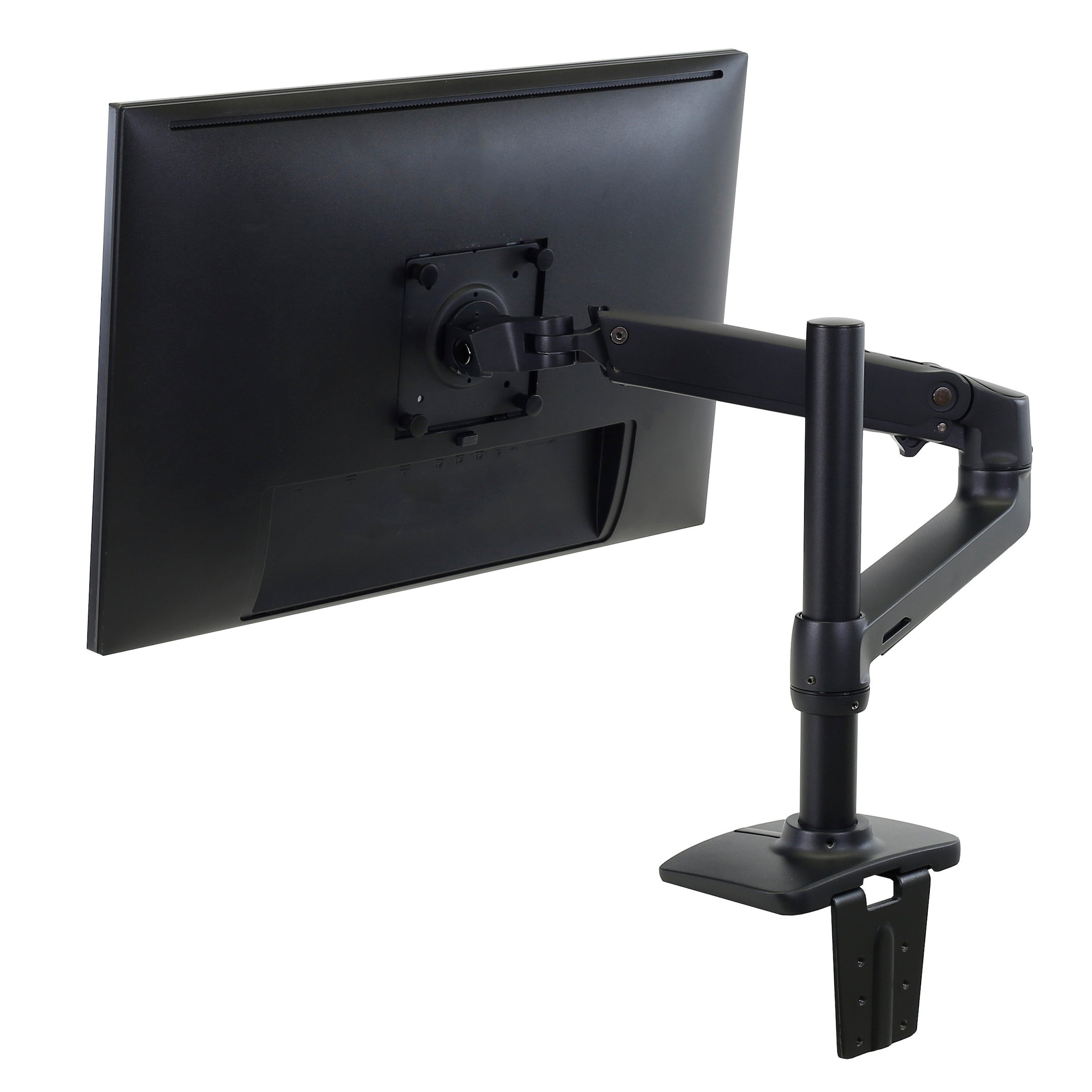 ERgotron-LX-monitorarm-met-hoge-kolom-tafelbevestiging-schermformaat-34-mat-zwart