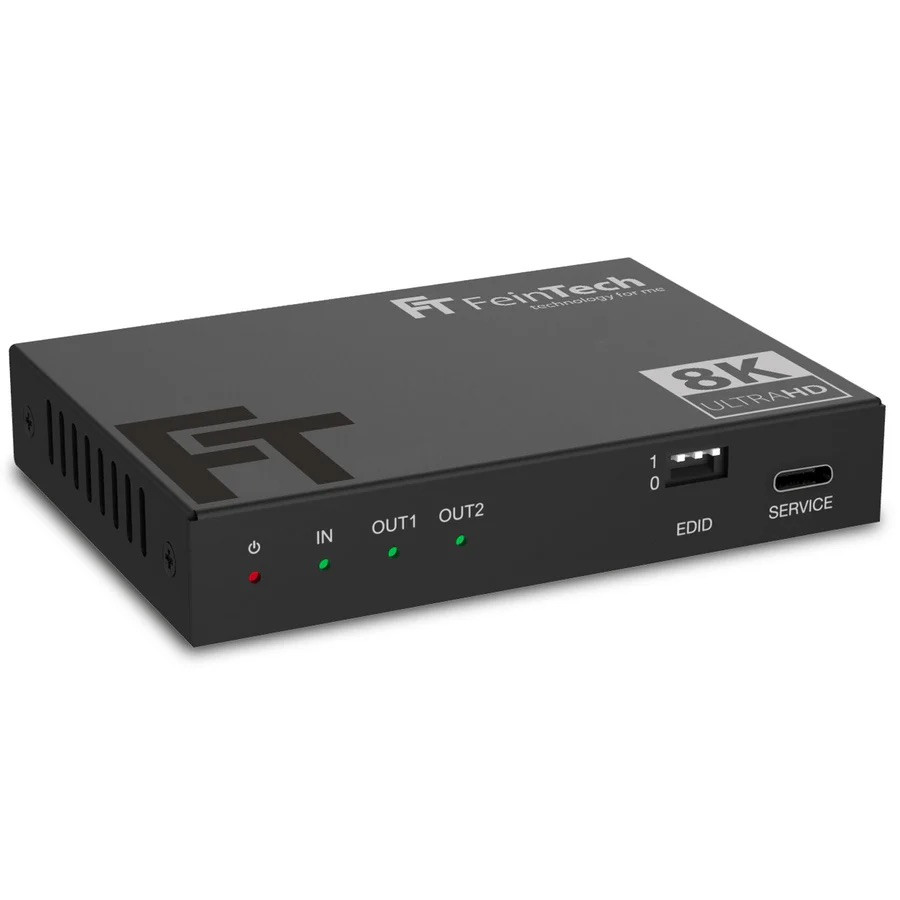 FeinTech-SP210-HDMI-2-1-Splitter-1-In-2-Out-mit-4K-120Hz-Unterstutzung-und-automatisches-Downscaling