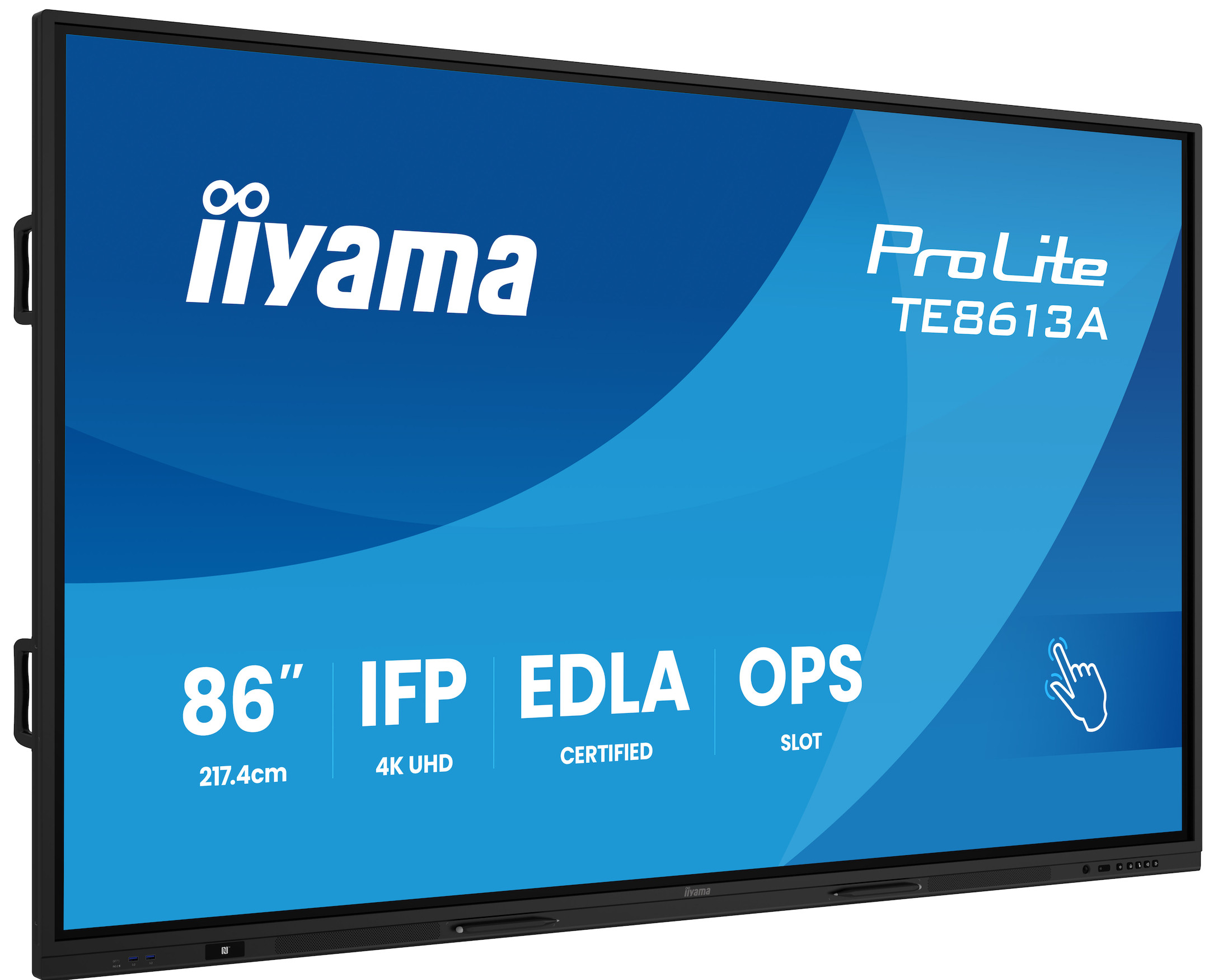 iiyama-ProLite-TE8613A-B1AG-86-inch-interactief-display-voor-naadloze-integratie-en-samenwerking-in-onderwijs-en-bedrijfsomgevingen