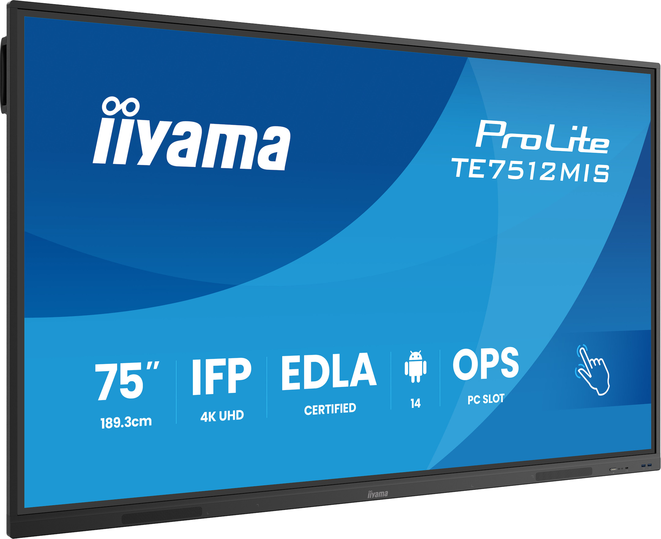 iiyama-ProLite-TE7512MIS-B4AG-Interactief-75-inch-4K-UHD-touchscreen-voor-interactieve-samenwerking