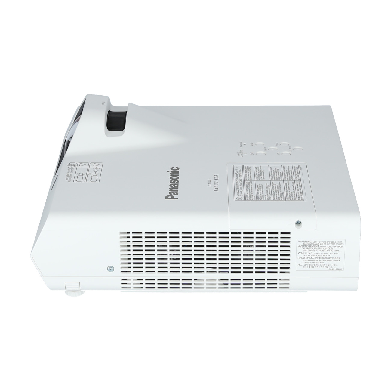 Panasonic-PT-TX440-Beamer-mit-3800-Lumen-und-Kurzdistanzprojektion-fur-Prasentationsraume-Demoware-Platin