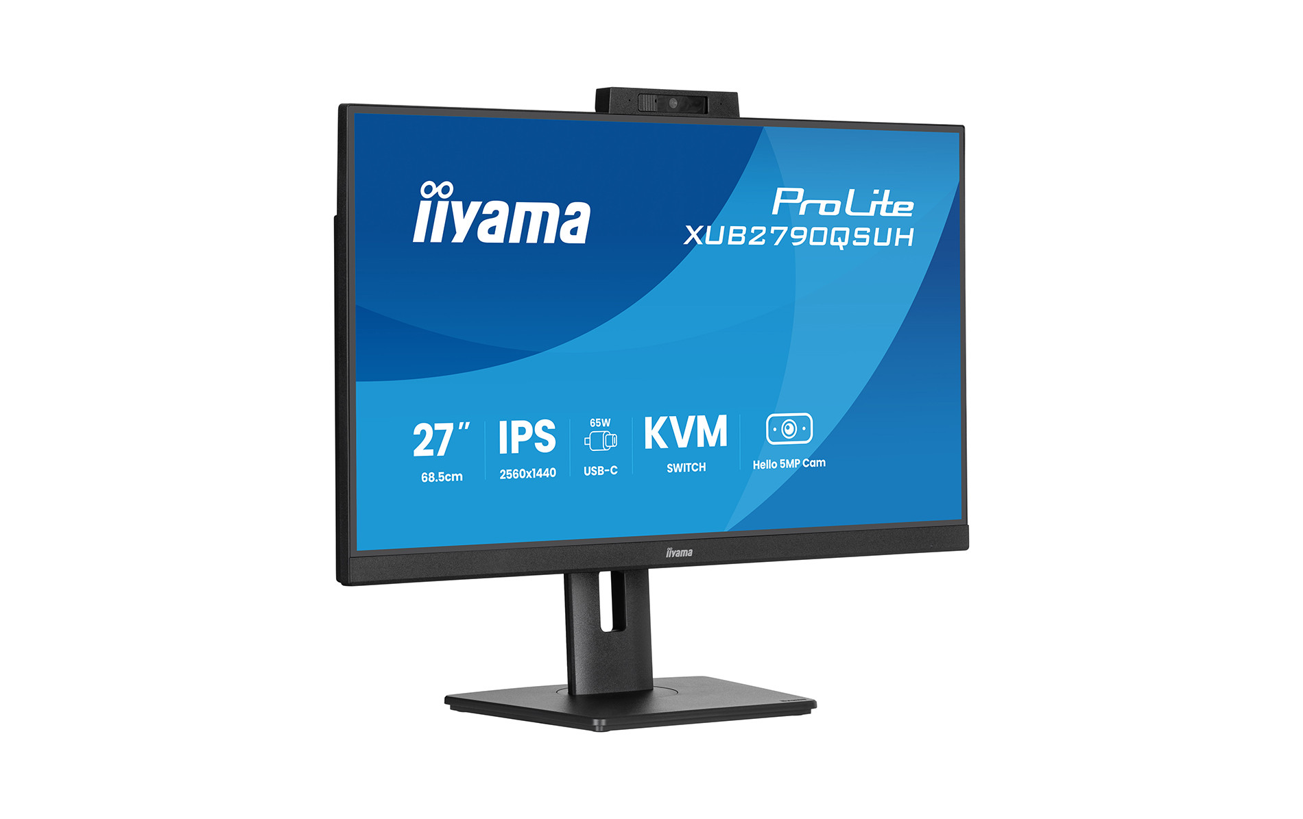 iiyama-ProLite-XUB2790QSUH-B2-27-inch-IPS-monitor-met-geintegreerde-Windows-Hello-camera-microfoon-en-USB-C-dock