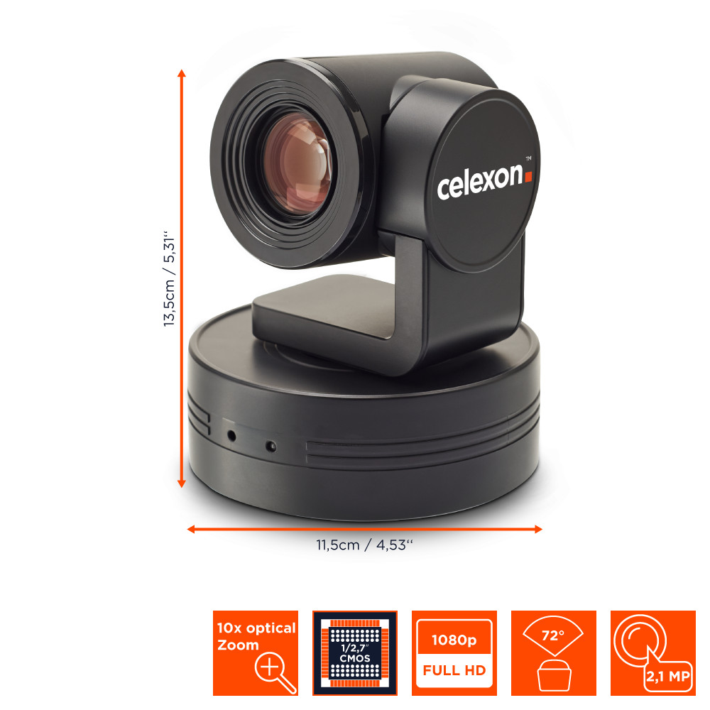 celexon-VK1080-PTZ-Kamera-mit-1920-x-1080-Full-HD-2-1-MP-30-fps-72-fur-kleine-bis-mittelgrosse-Raume-Demoware