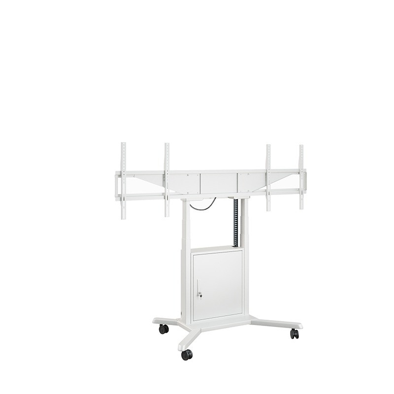Hagor-HP-Twin-Lift-M-DW-mobiel-elektrisch-gemotoriseerd-in-hoogte-verstelbaar-liftsysteem-voor-twee-displays-naast-elkaar-side-by-side
