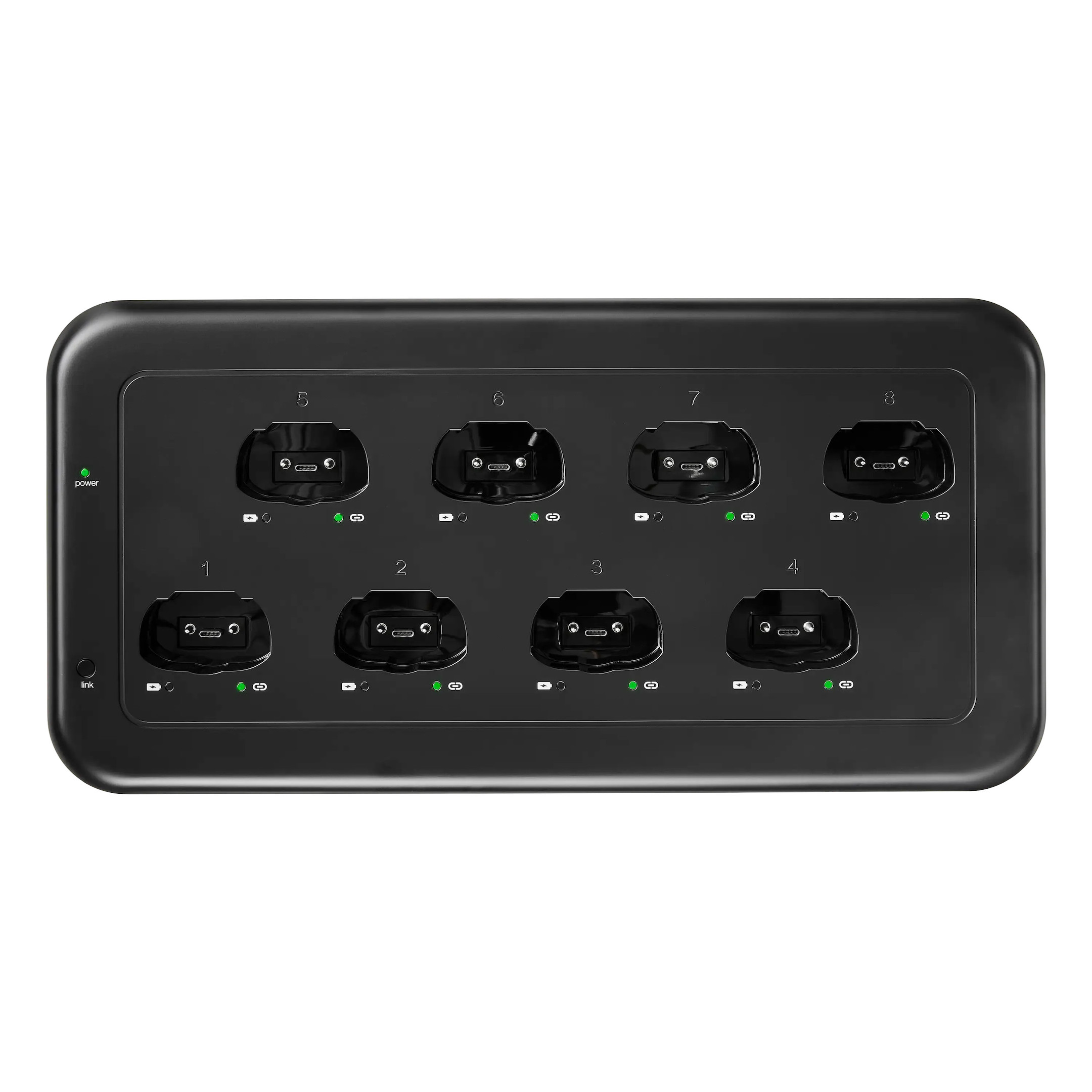 Shure-MXWNDX8E-Netwerk-oplaadstation-voor-8-zenders