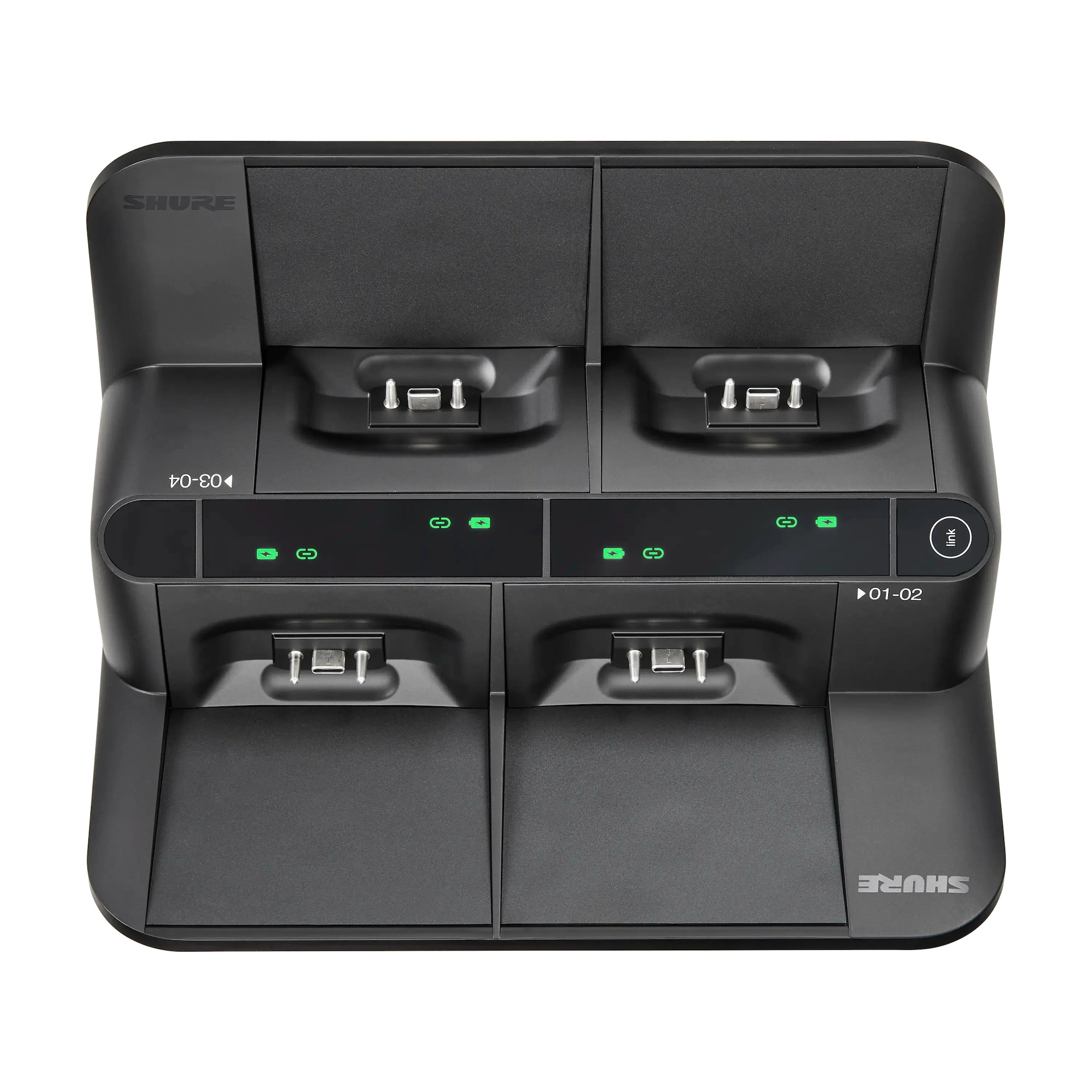 Shure-MXWNDX4GE-Netwerk-oplaadstation-voor-4-zenders