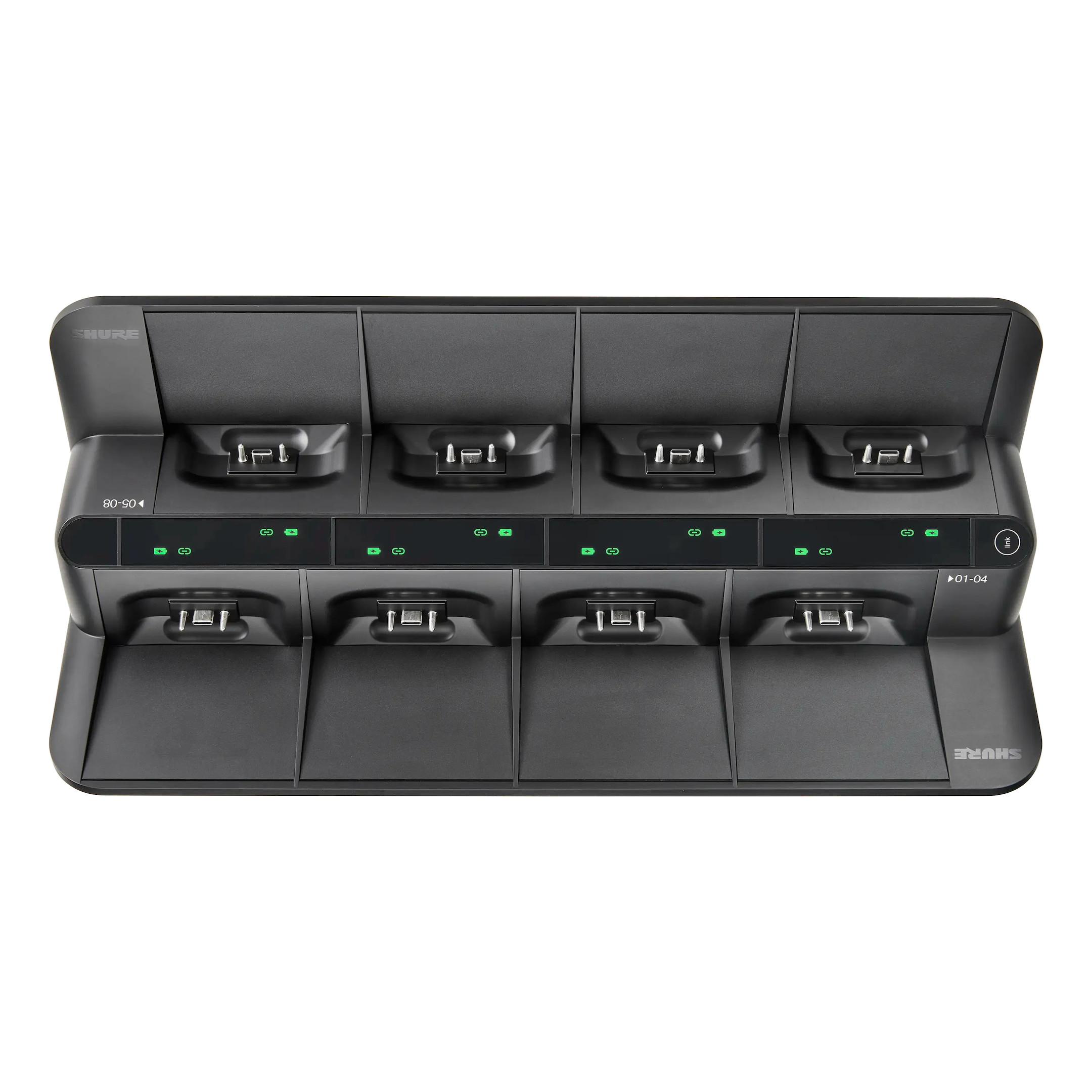 Shure-MXWNDX8GE-Netwerk-oplaadstation-voor-8-zenders