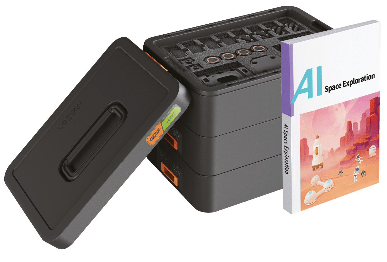 ugot-roboter-ai-space-exploration-education-kit-78-komponenten-zum-bau-von-fuenf-robotermodellen