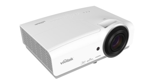 Vivitek-DH856e-EDU-Full-HD-Beamer-mit-5000-Lumen-und-BrilliantColorTM-fur-Klassenzimmer-Seminare-und-Konferenzraume-Demoware-Platin