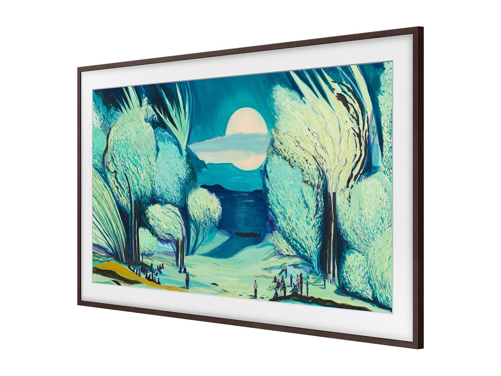 Samsung-The-Frame-55-Rahmen-Modern-in-Braun