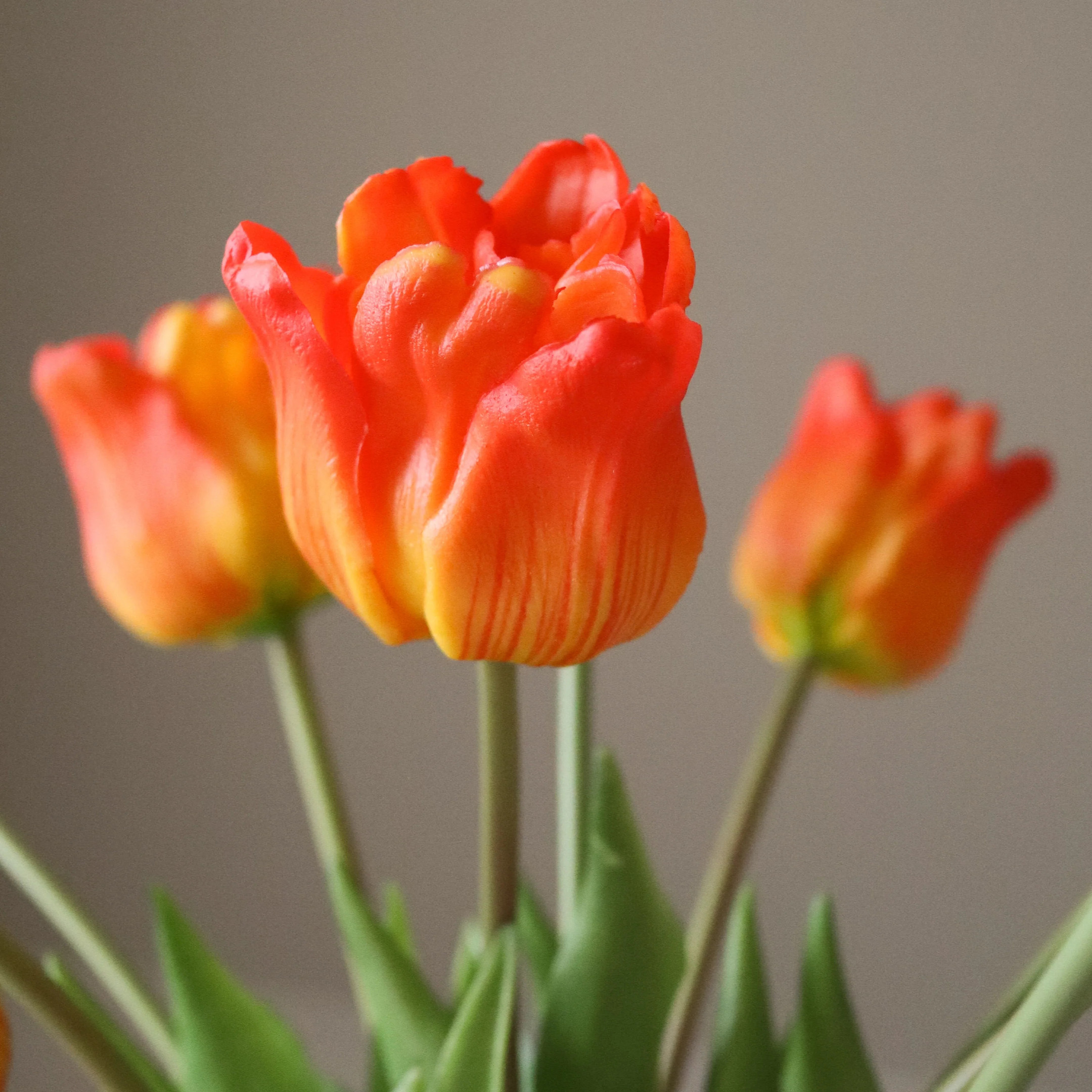 Botané Orange Triumph Tulip Bouquet Kunstblumenstrauß