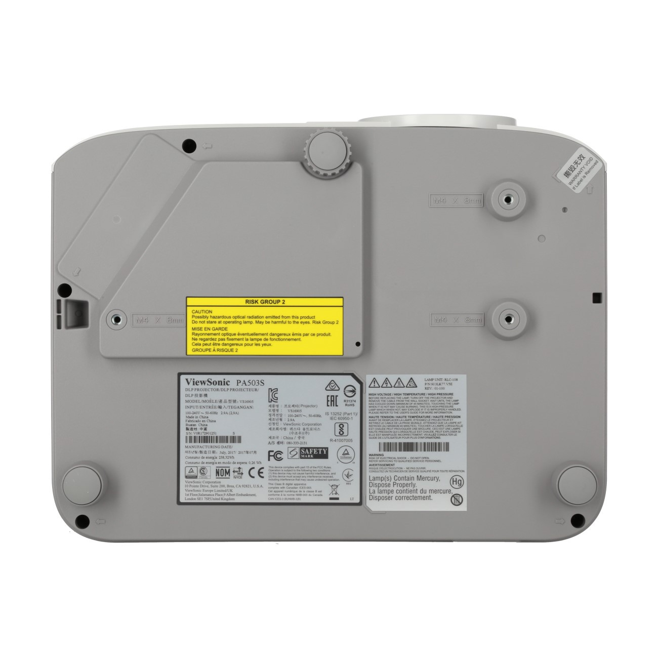 ViewSonic-PA503S-Beamer-mit-hoher-Helligkeit-langlebiger-Lampe-und-gestochen-scharfer-Bildqualitat-fur-vielseitige-Prasentationen-Demoware-Platin