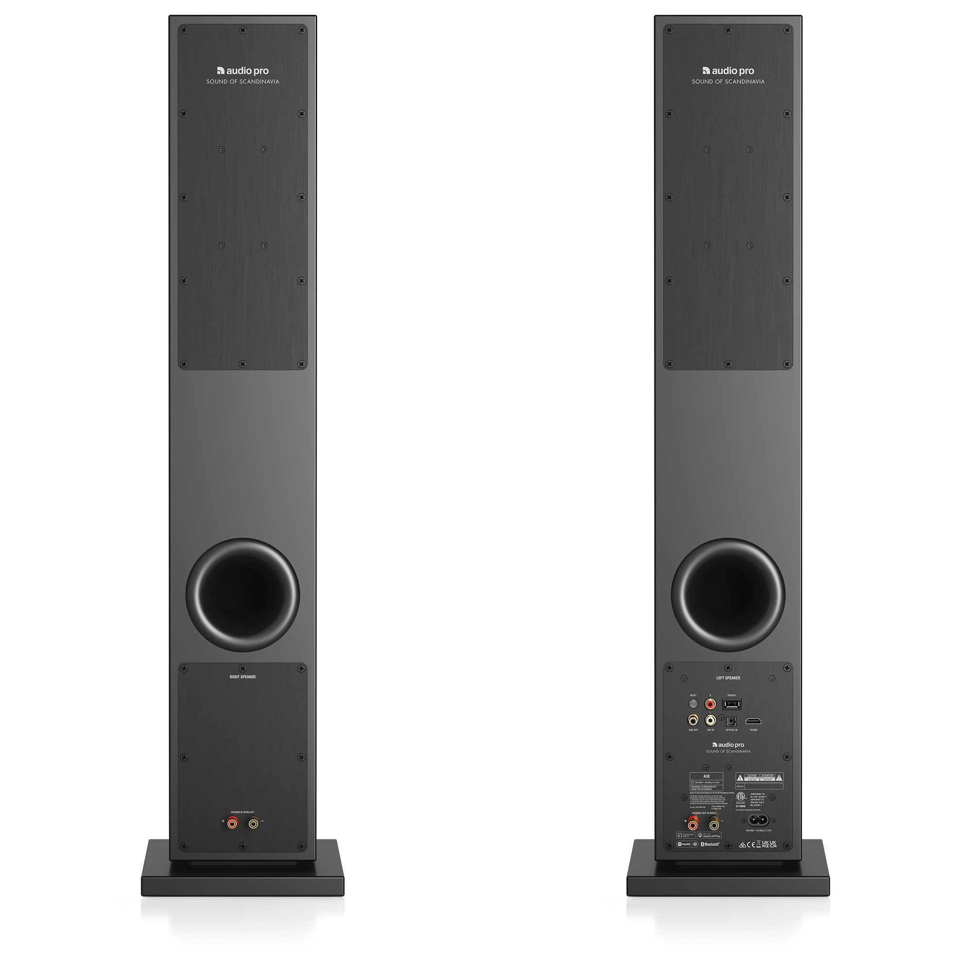 Audio-Pro-A38-W-drahtloser-Multiroom-Standlautsprecher-in-Schwarz