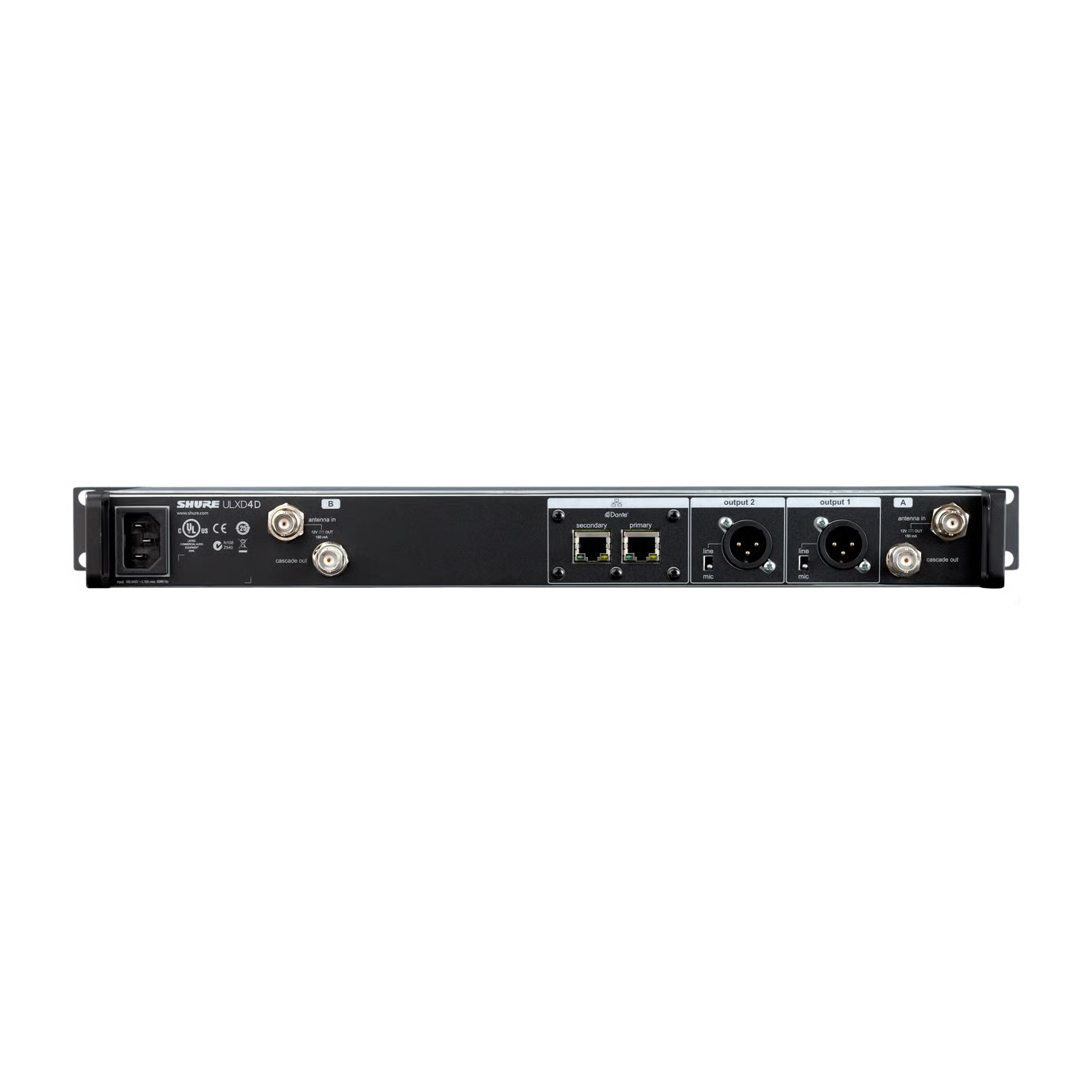 Shure-ULXD4DE-G56-Digitaler-2-Kanal-Drahtlosempfanger