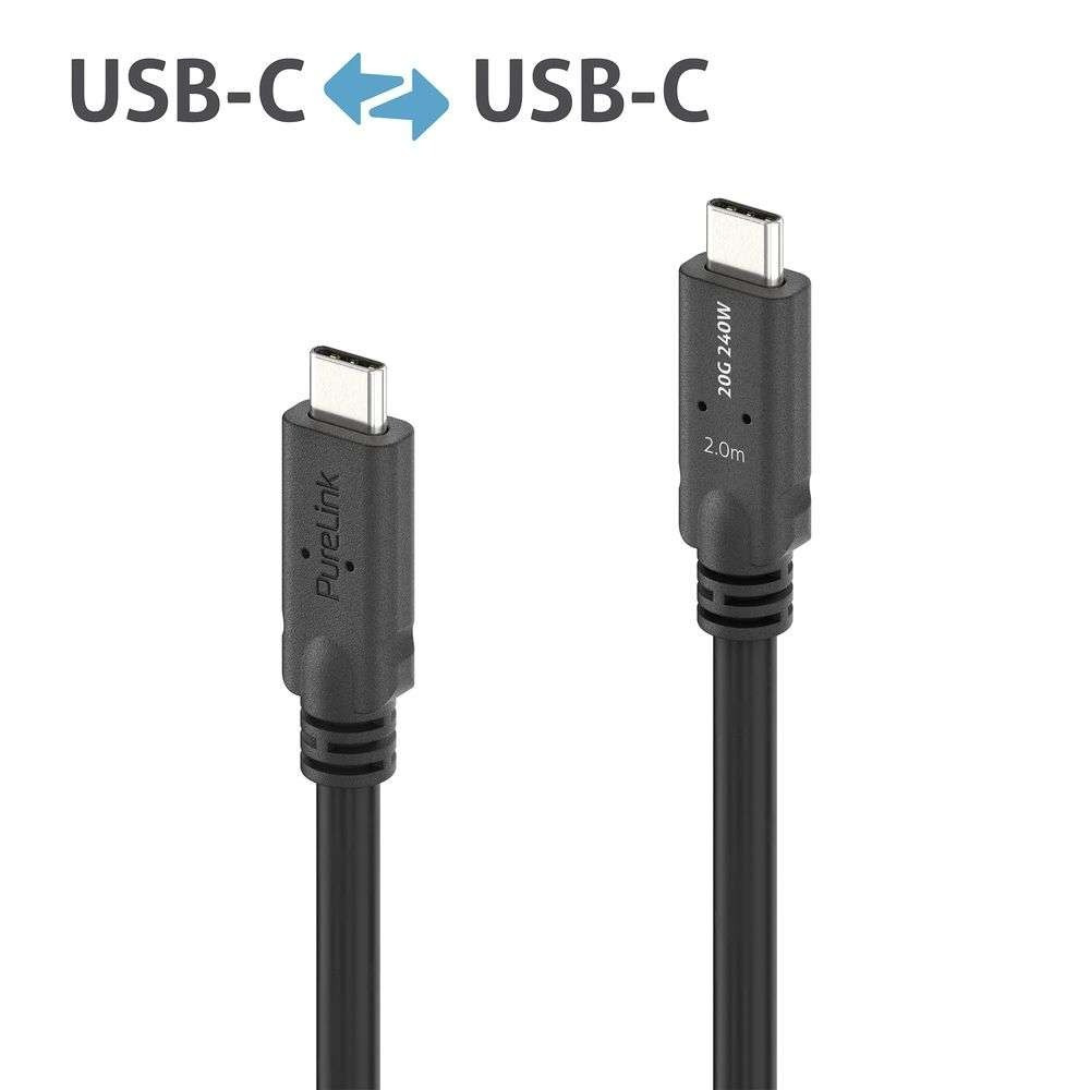 PureLink-PI6600-020-Hoogwaardige-USB4-Gen2-Micro-Coax-USB-C-kabel-2-m