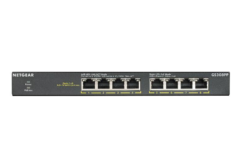 Netgear-GS308PP-Onbeheerde-PoE-Essentials-switch-met-8-poorten-en-PoE-met-8-poorten-83-W