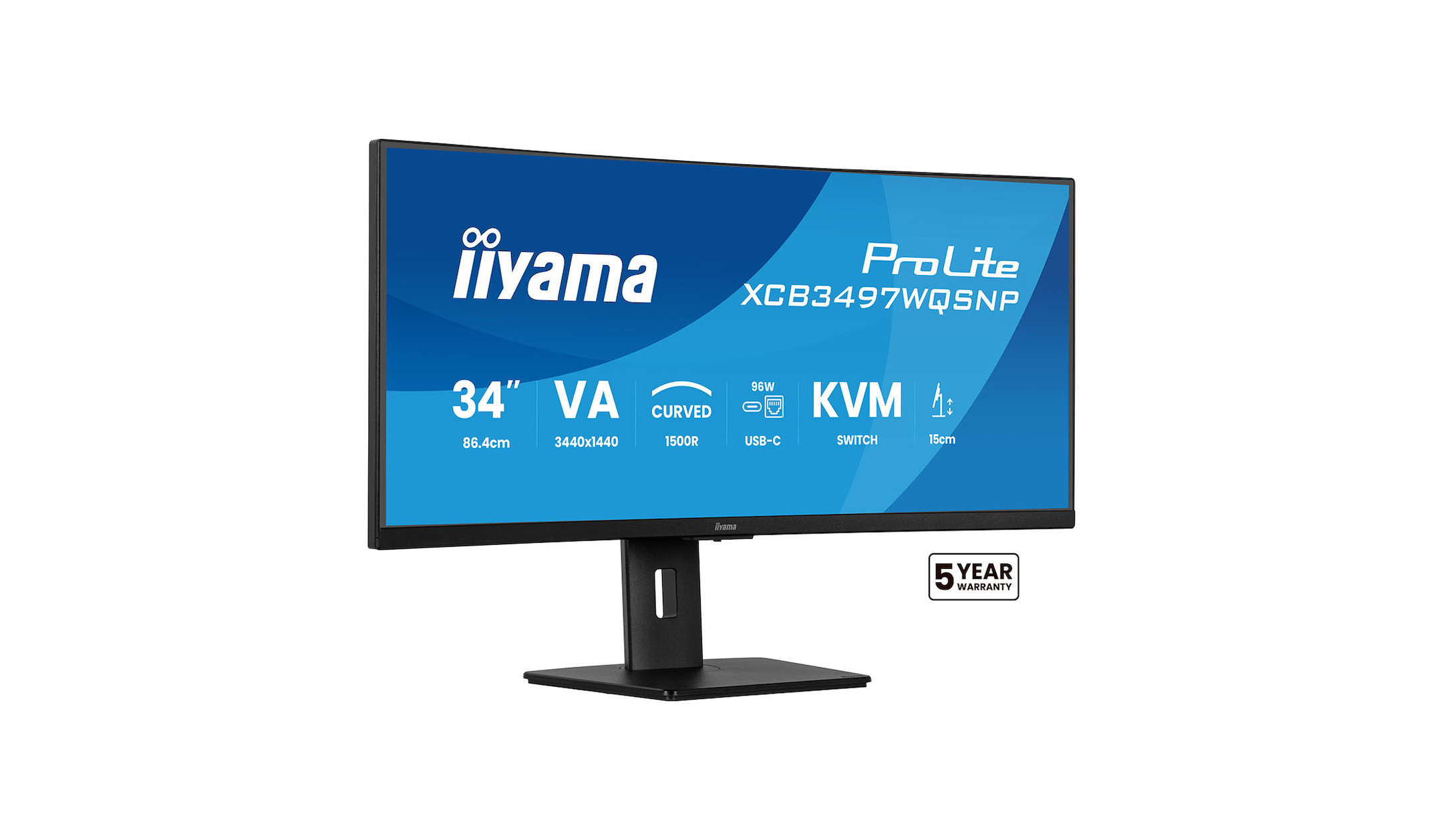 iiyama-ProLite-XCB3497WQSNP-B1-34-inch-gebogen-monitor-met-UWQHD-resolutie-USB-C-dock-en-in-hoogte-verstelbare-standaard