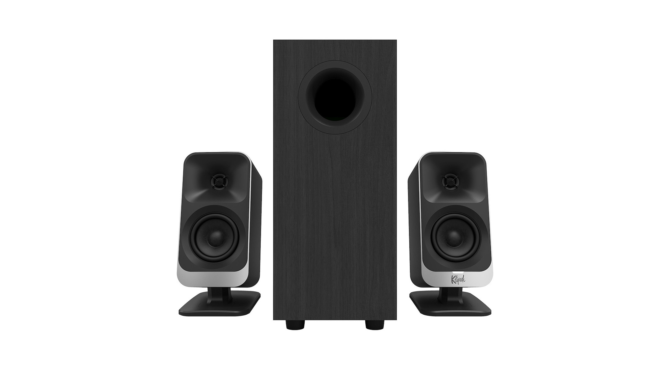 Klipsch-ProMedia-Lumina-aktives-Computer-Lautsprechersystem-mit-Satellitenlautsprecher-und-Subwoofer