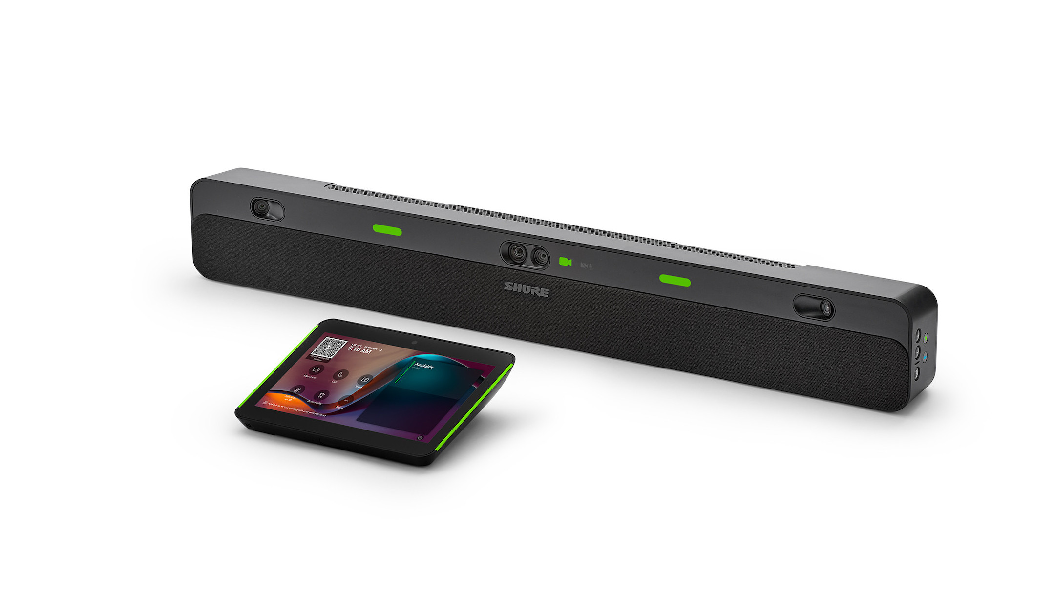 SHURE-IntelliMix-Bar-Pro-Kit-All-in-One-Videobar-mit-Touchpanel-fur-grosse-Raume-in-schwarz