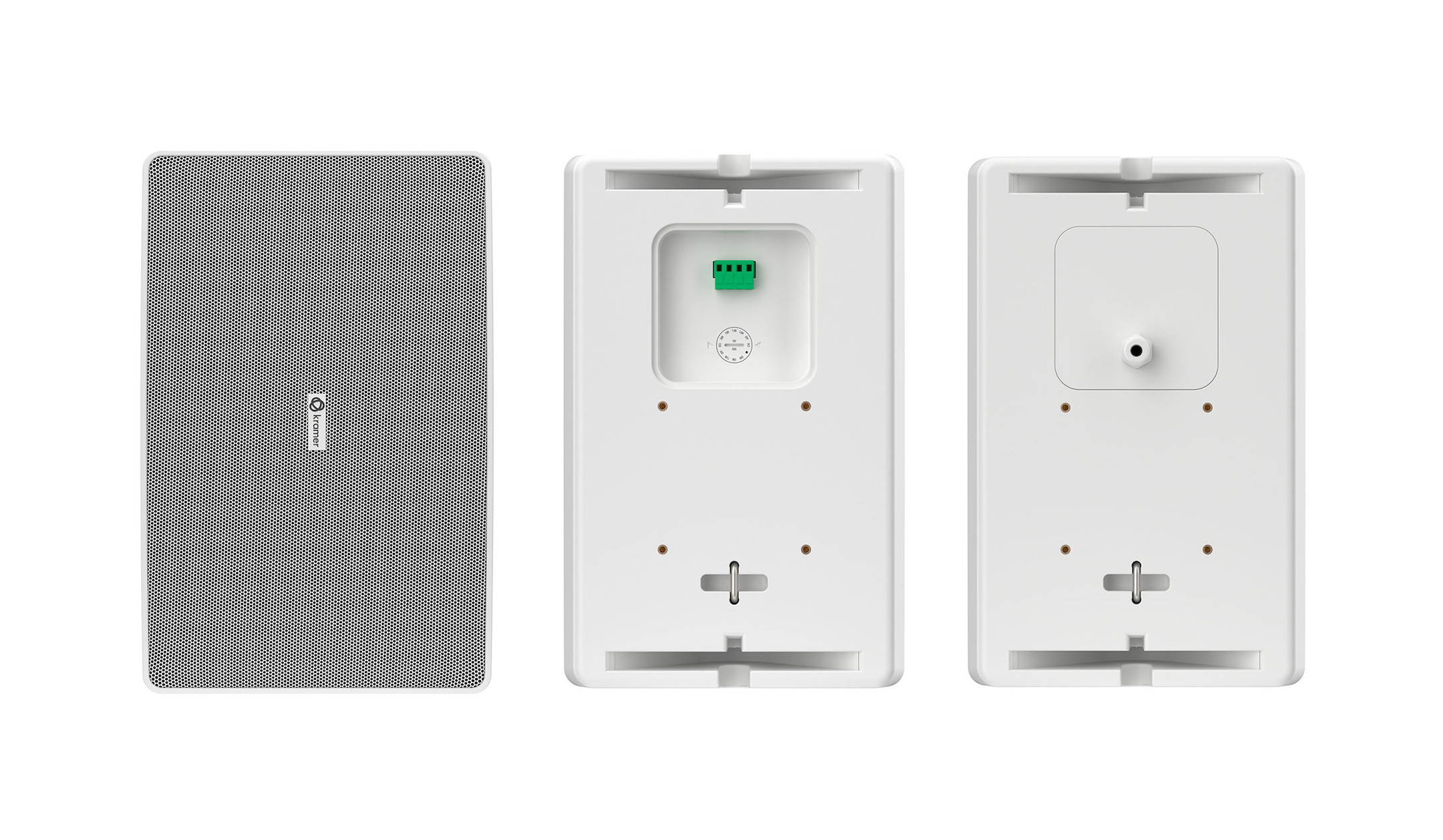 Kramer-WM-6P-6-5-2-Wege-Passivlautsprecher-zur-Wandmontage-in-Weiss