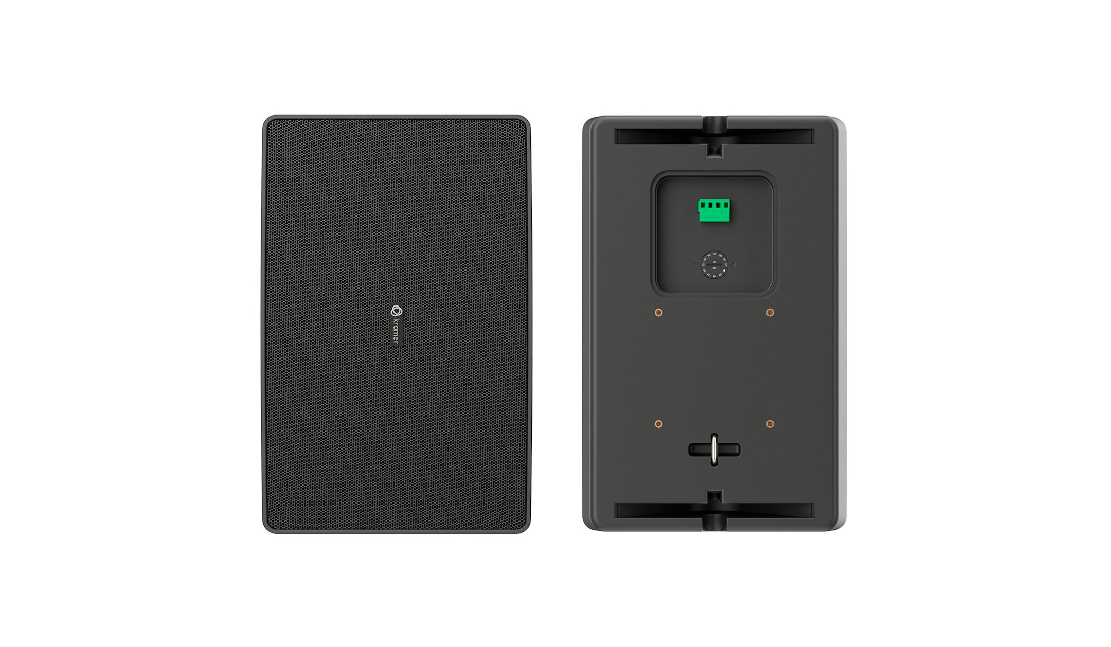 Kramer-WM-8P-8-2-Wege-Passivlautsprecher-zur-Wandmontage-in-Schwarz