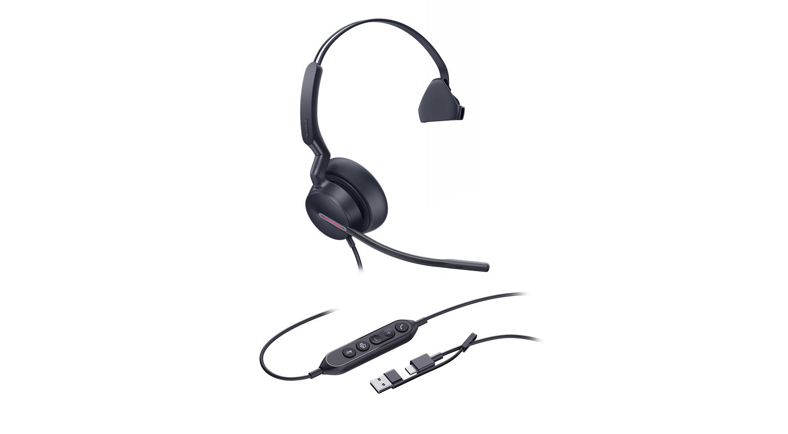 Yealink-UH46-Bedrade-mono-USB-C-A-headset