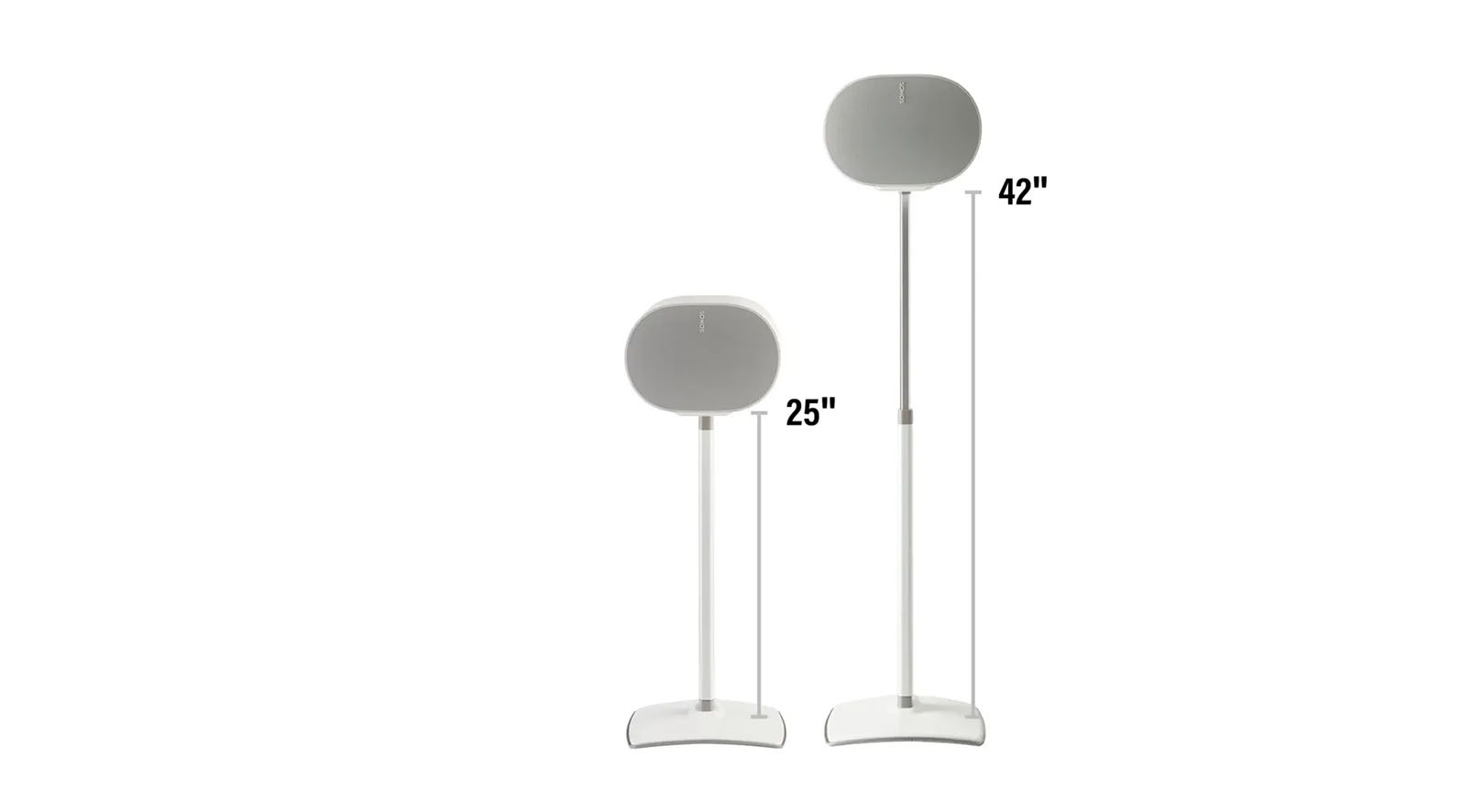 Sanus-WSSE3A1-Hohenverstellbarer-Lautsprecherstander-fur-Sonos-Era-300-weiss