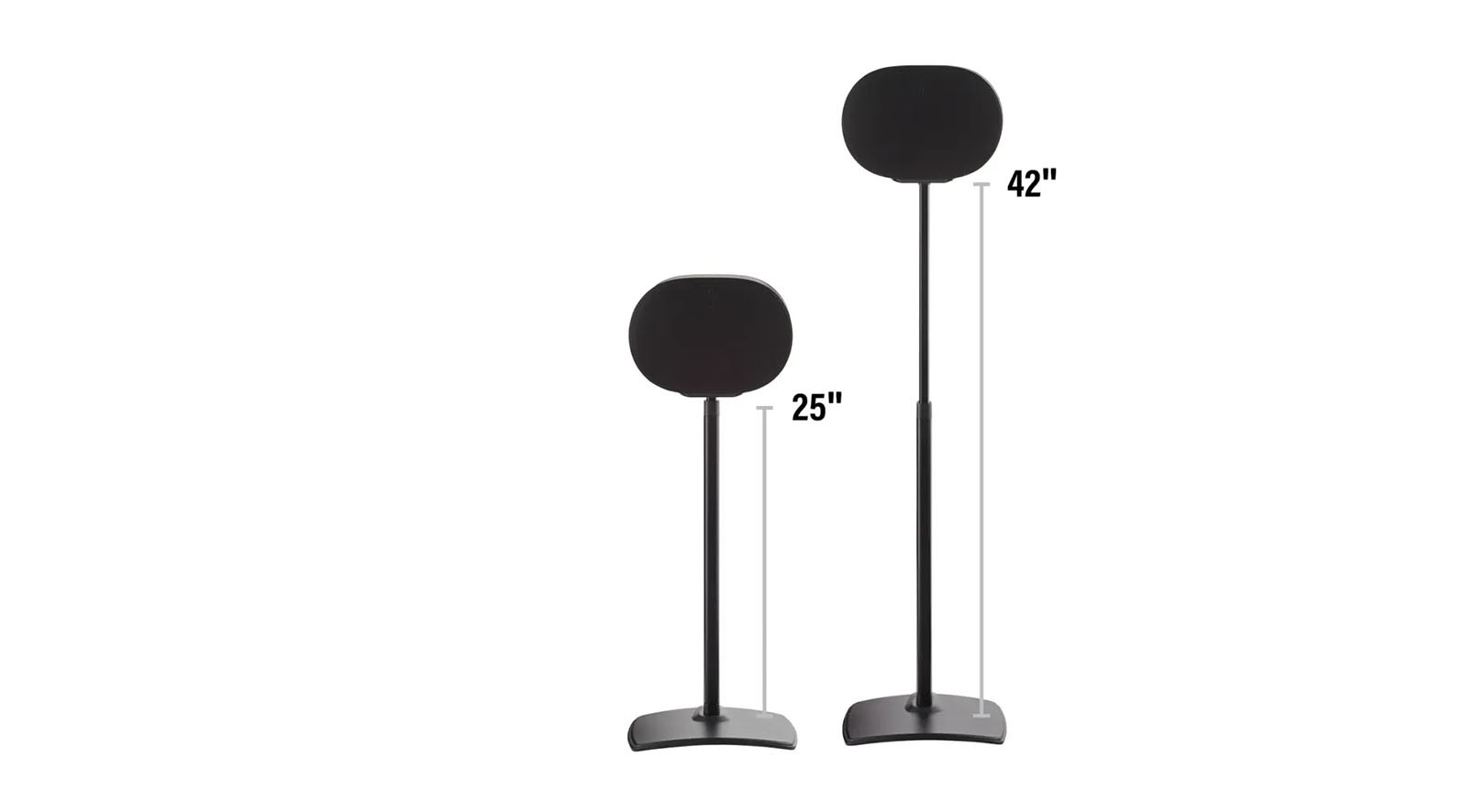 Sanus-WSSE3A2-Hohenverstellbarer-Lautsprecherstander-fur-Sonos-Era-300-Pair-schwarz