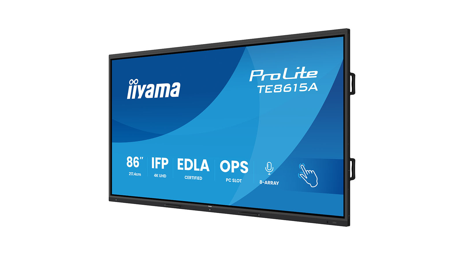iiyama-TE8615A-B2AG-ProLite-85-6-inch-4K-UHD-interactief-scherm-met-Google-EDLA-certificering