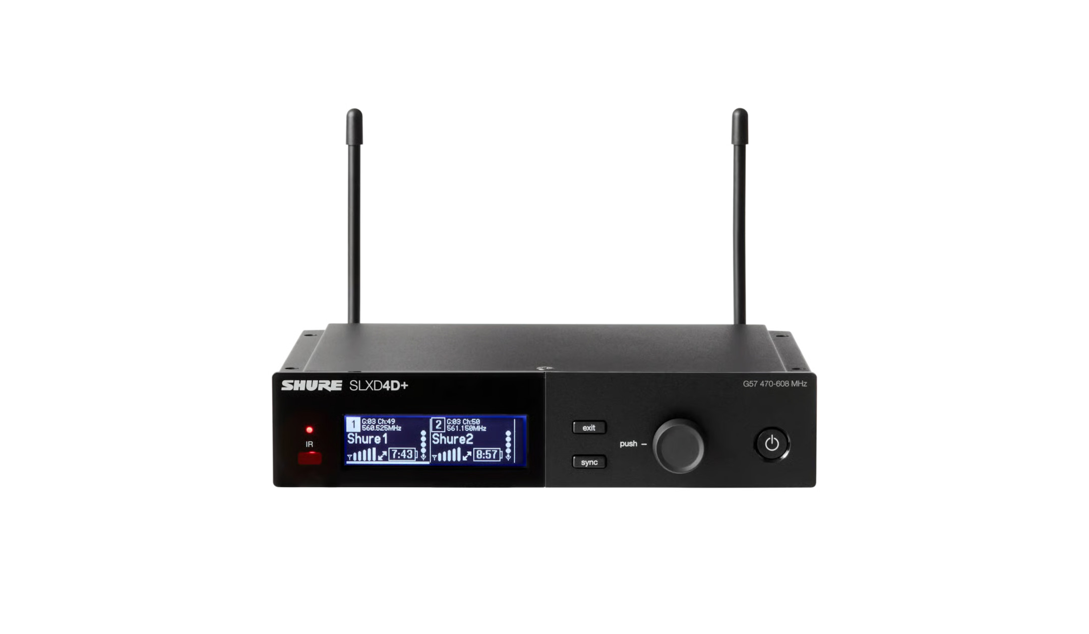 Shure-SLXD24D-58-2-Kanal-Drahtlossystem-mit-zwei-SLXD2-58-Handsendern-Frequenzband-K55