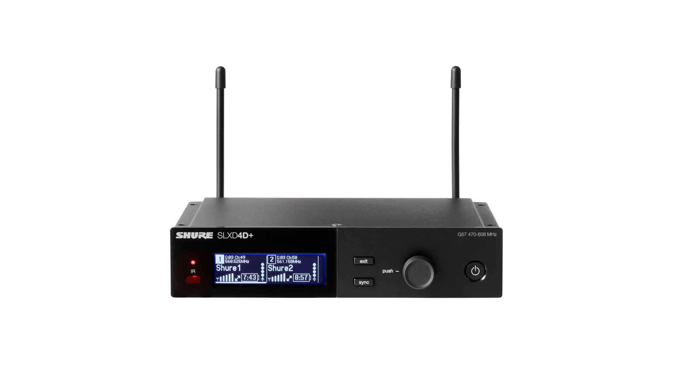 Shure-SLXD24D-B58-2-Kanal-Drahtlossystem-mit-zwei-SLXD2-B58-Handsendern-Frequenzband-S50