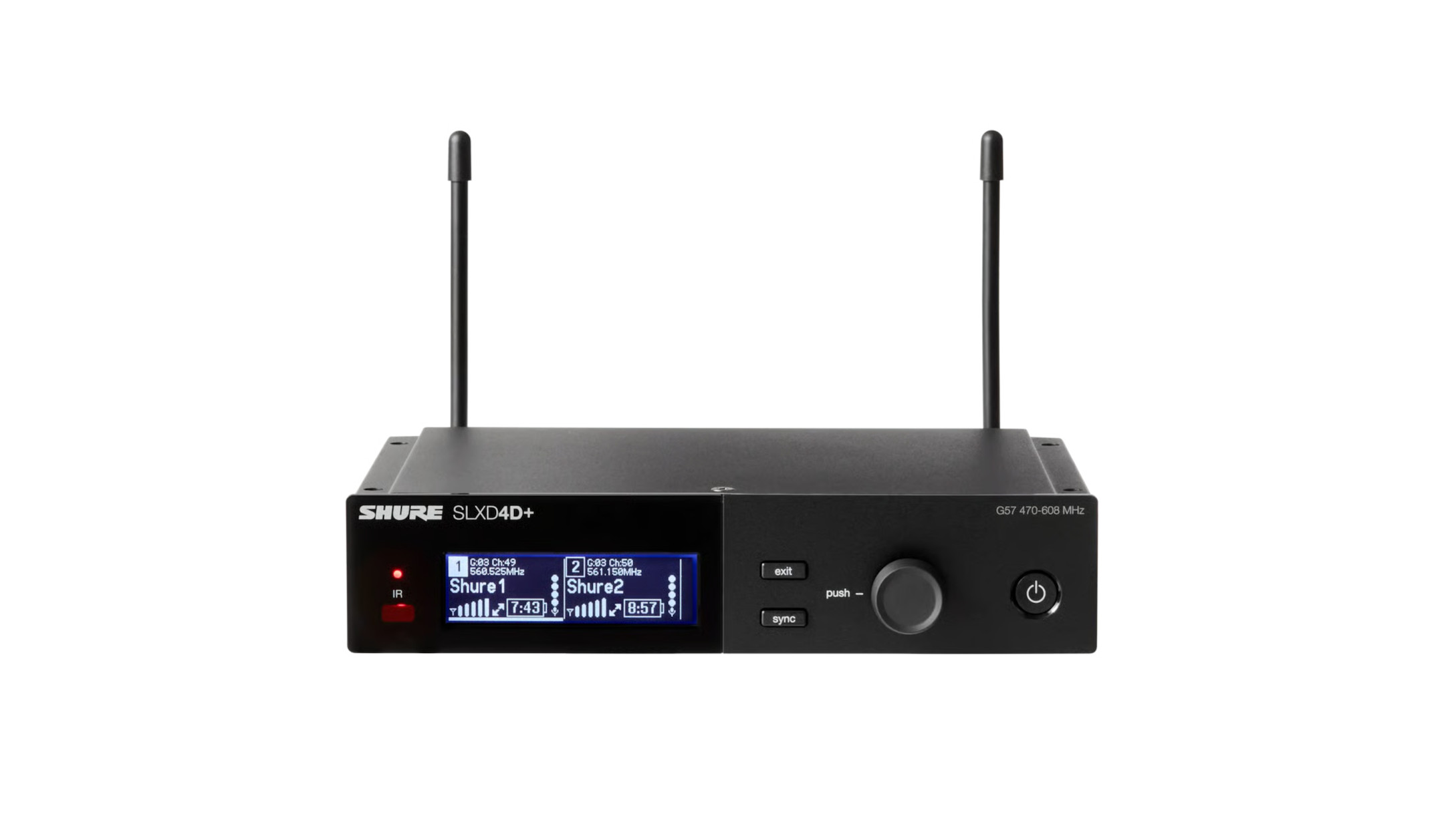 Shure-SLXD24D-N8C-2-Kanal-Drahtlossystem-mit-zwei-NexadyneTM-8-C-Handsendern-Frequenzband-G65