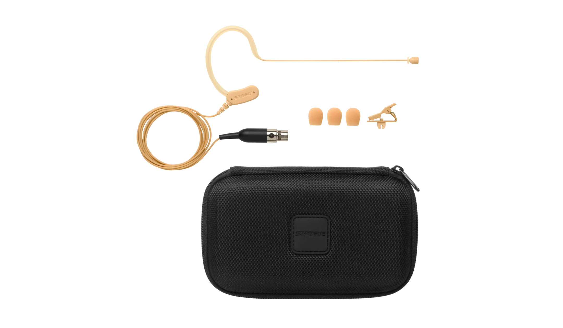 Shure-MX153-professionelles-Ohrbugel-Mikrofon-Farbe-Beige