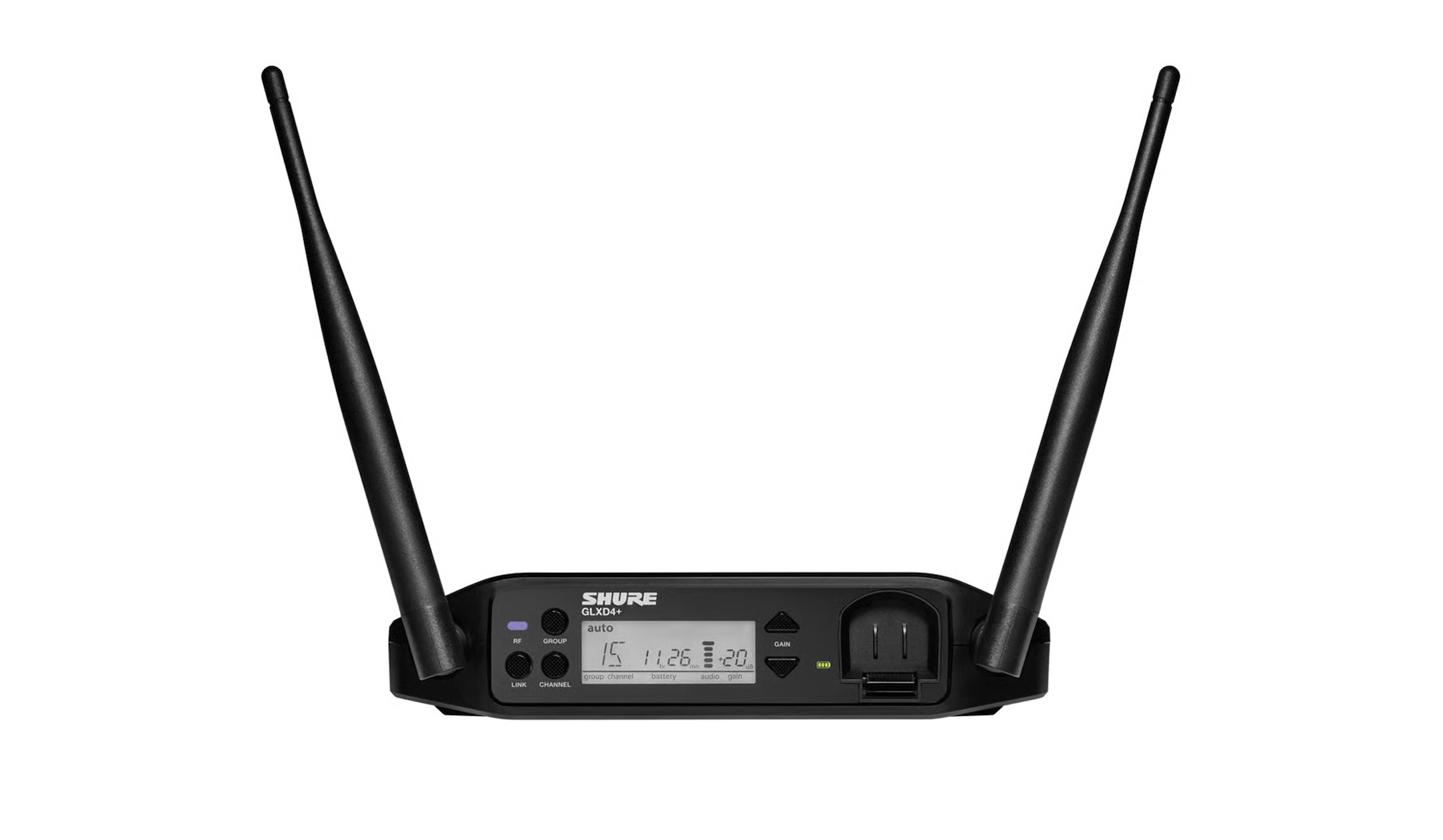 Shure-GLXD4-Digitaler-Dualband-Tischempfanger