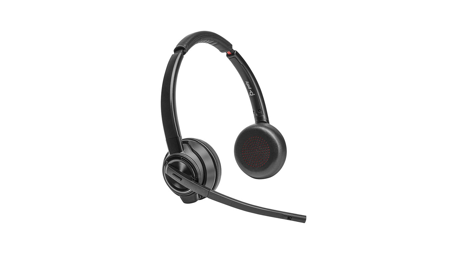HP-Poly-Savi-8420-UC-schnurloses-DECT-Stereo-Headset-mit-Basisstation