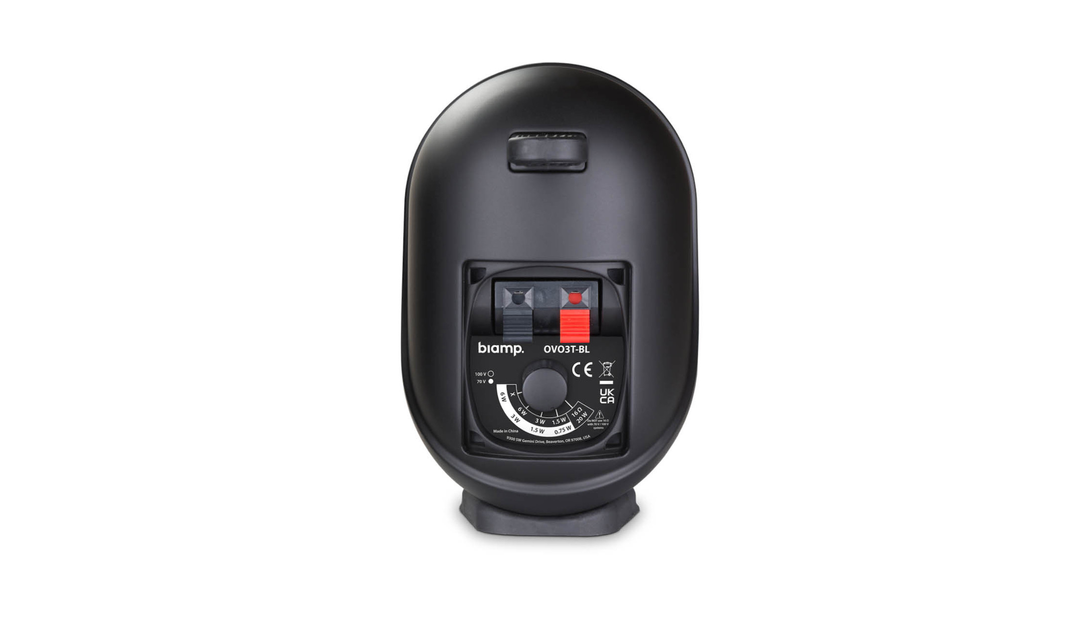 Biamp-OVO3T-Ingebouwde-luidspreker-wit