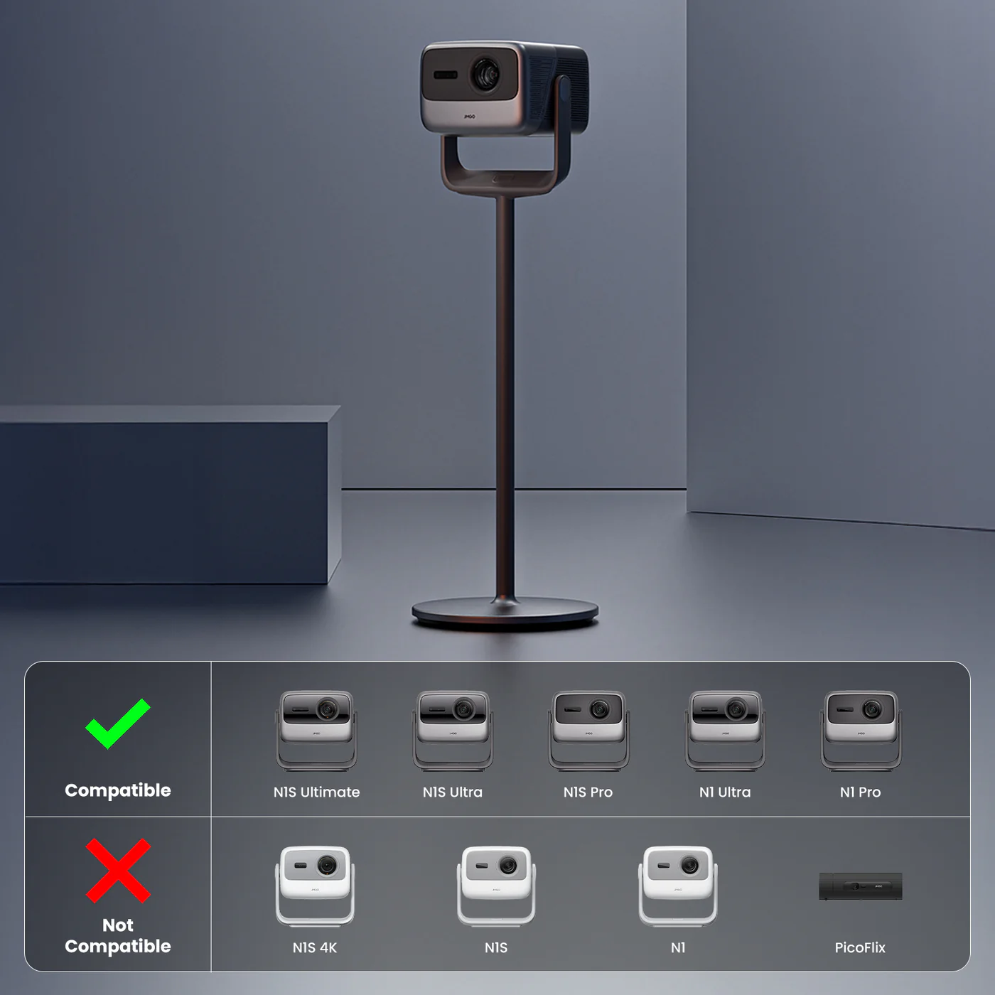 JMGO-T-Shaped-Deckenhalterung-mit-360-Drehung-und-robuster-Konstruktion