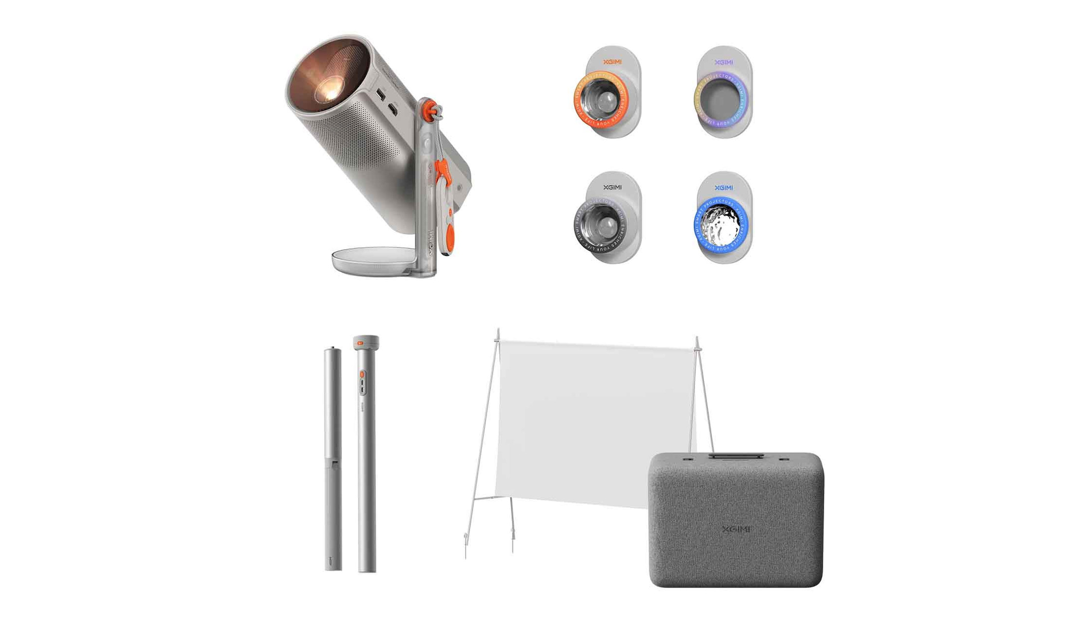XGIMI-MoGo-4-Match-Night-Collection-Outdoor-Projektor-Set-mit-Standfuss-und-Leinwand